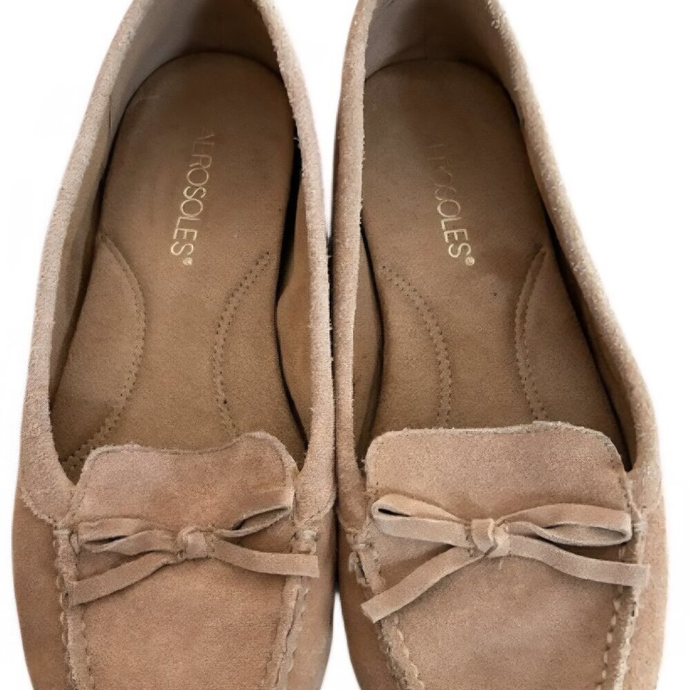 Aerosoles tan Neutral Closet Staple comfort shoe loafers cushion Moccasins 11